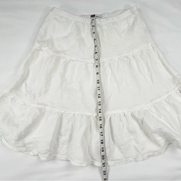 Skirts & Jeans | S White Linen Flowy Layered Long Skirt Vintage y2k - Picture 5 of 8